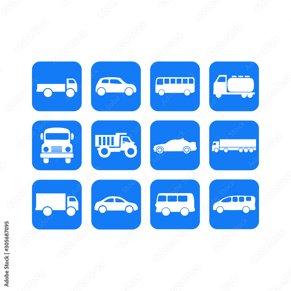 car icon, bus, ambulance icon vector design symbol car icon, bus, ambulance icon vector design symbol