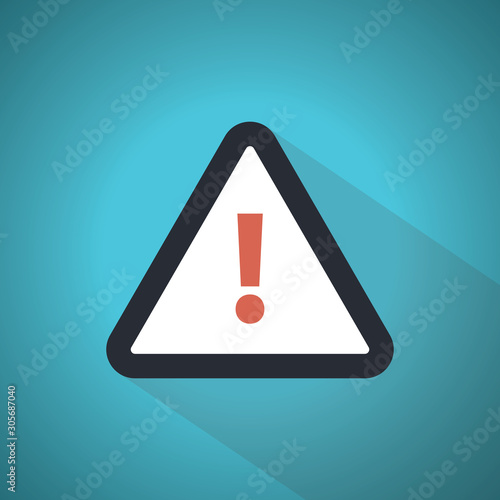 Attention warning attacker alert sign with exclamation mark. beware alertness of internet danger symbol.
