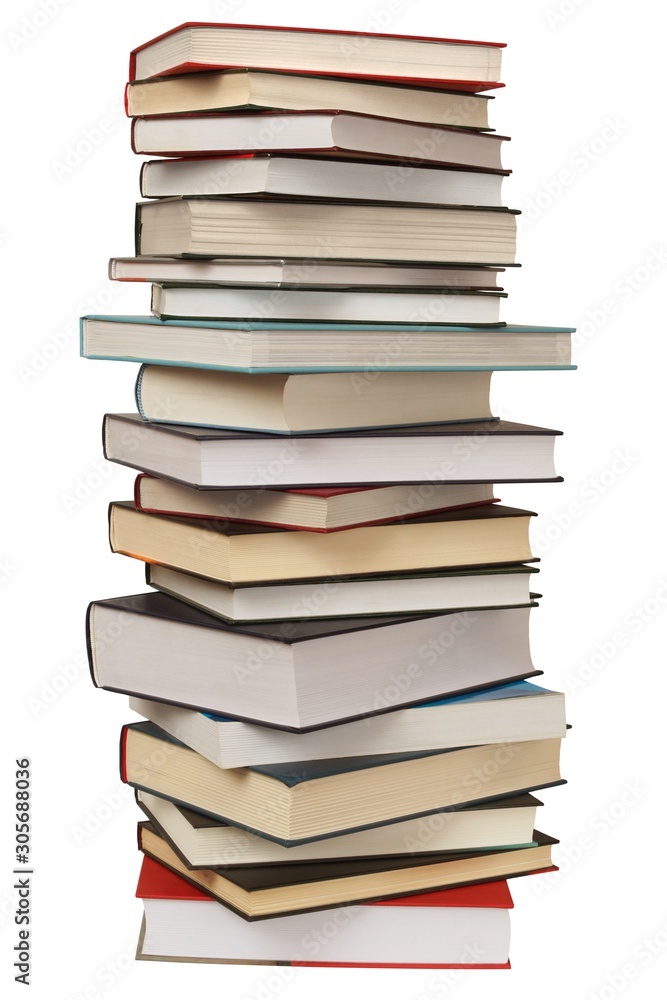 High stack of books High stack of books