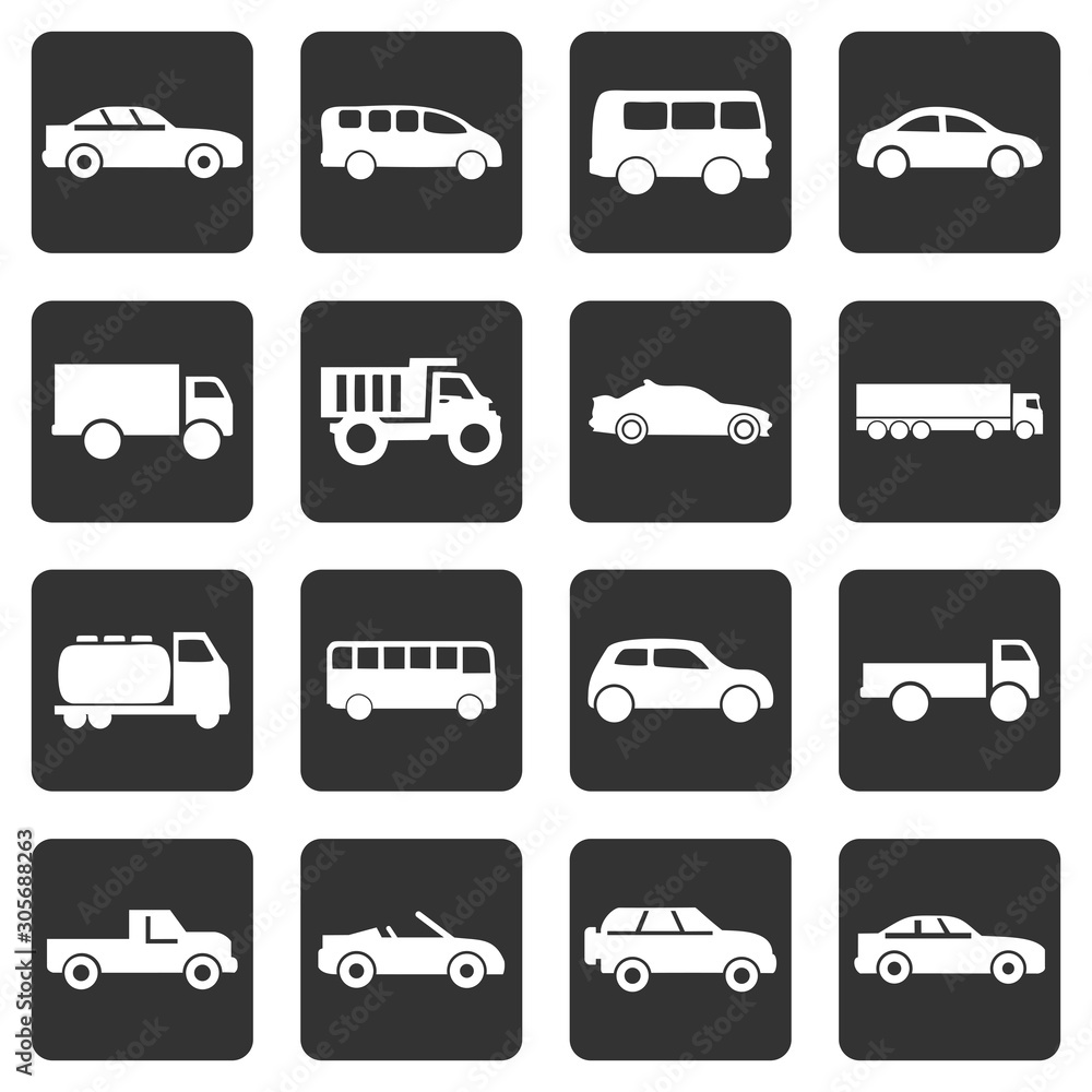 car icon, bus, ambulance icon vector design symbol car icon, bus, ambulance icon vector design symbol