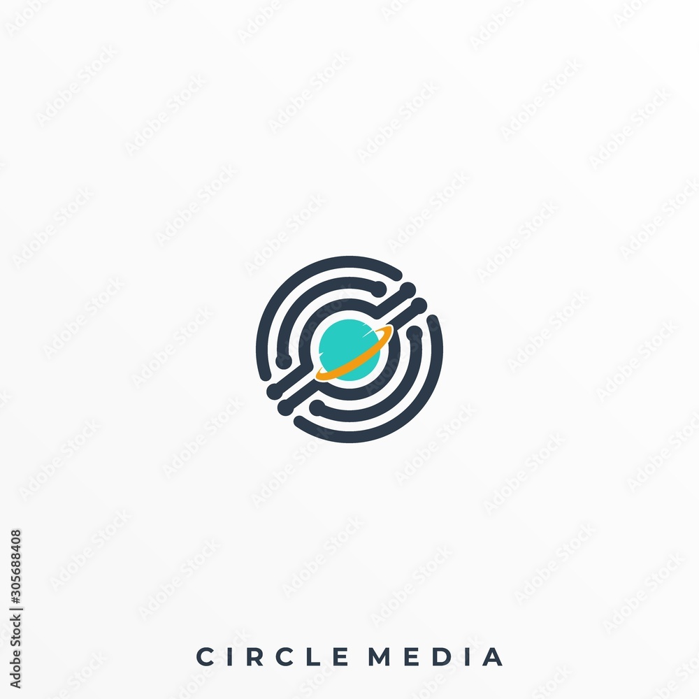 Circuit Circle Illustration Vector Design Template Circuit Circle Illustration Vector Design Template