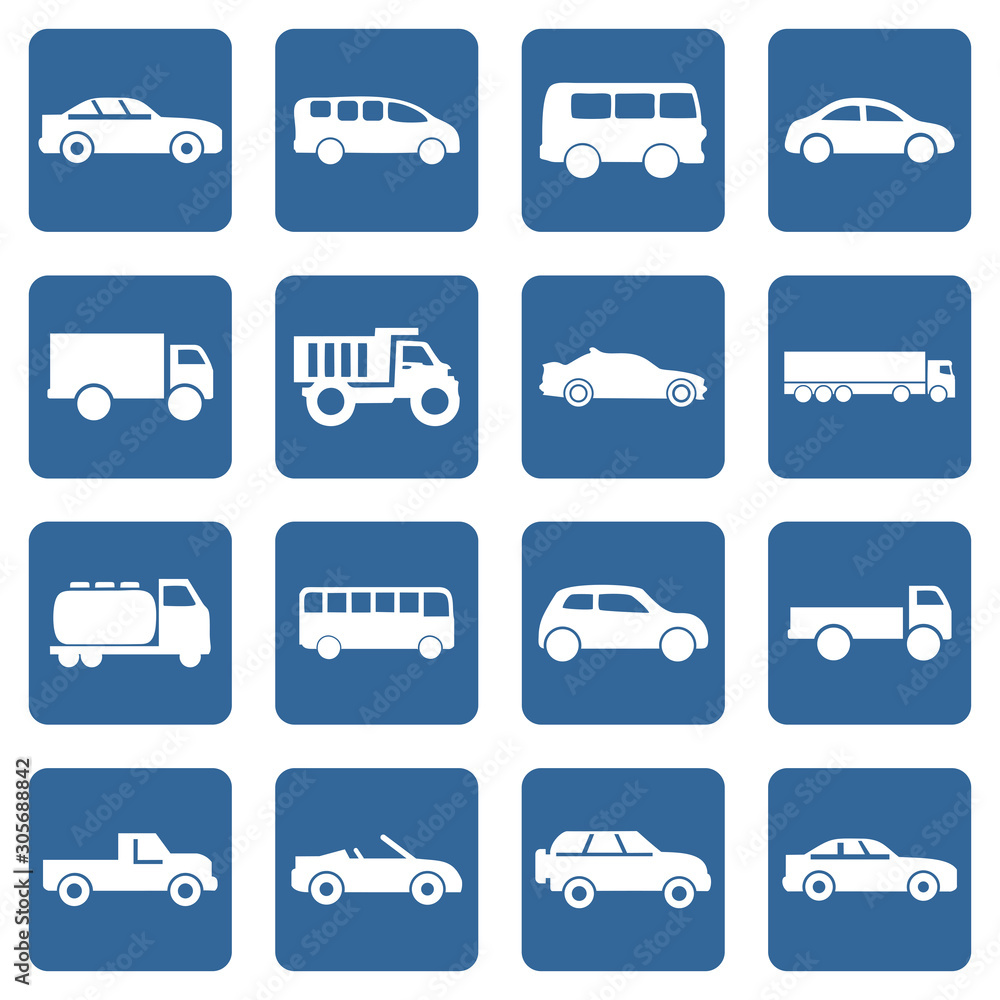 car icon, bus, ambulance icon vector design symbol 