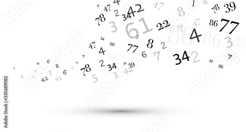 numeri, nuvola di numeri, confusione, gruppo	