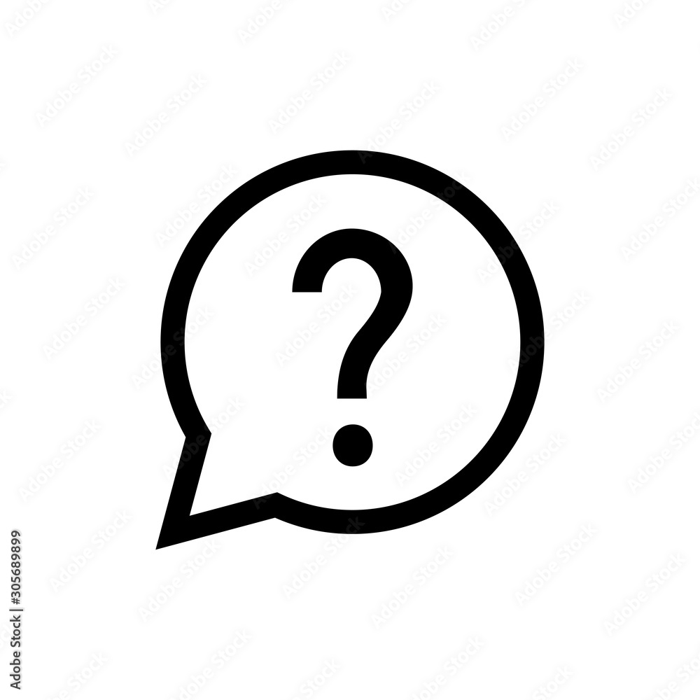 help vector icon, question icon in trendy flat design help vector icon, question icon in trendy flat design