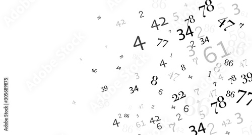 numeri, nuvola di numeri, confusione, gruppo