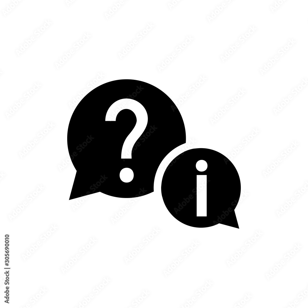 help vector icon, question icon in trendy flat design help vector icon, question icon in trendy flat design