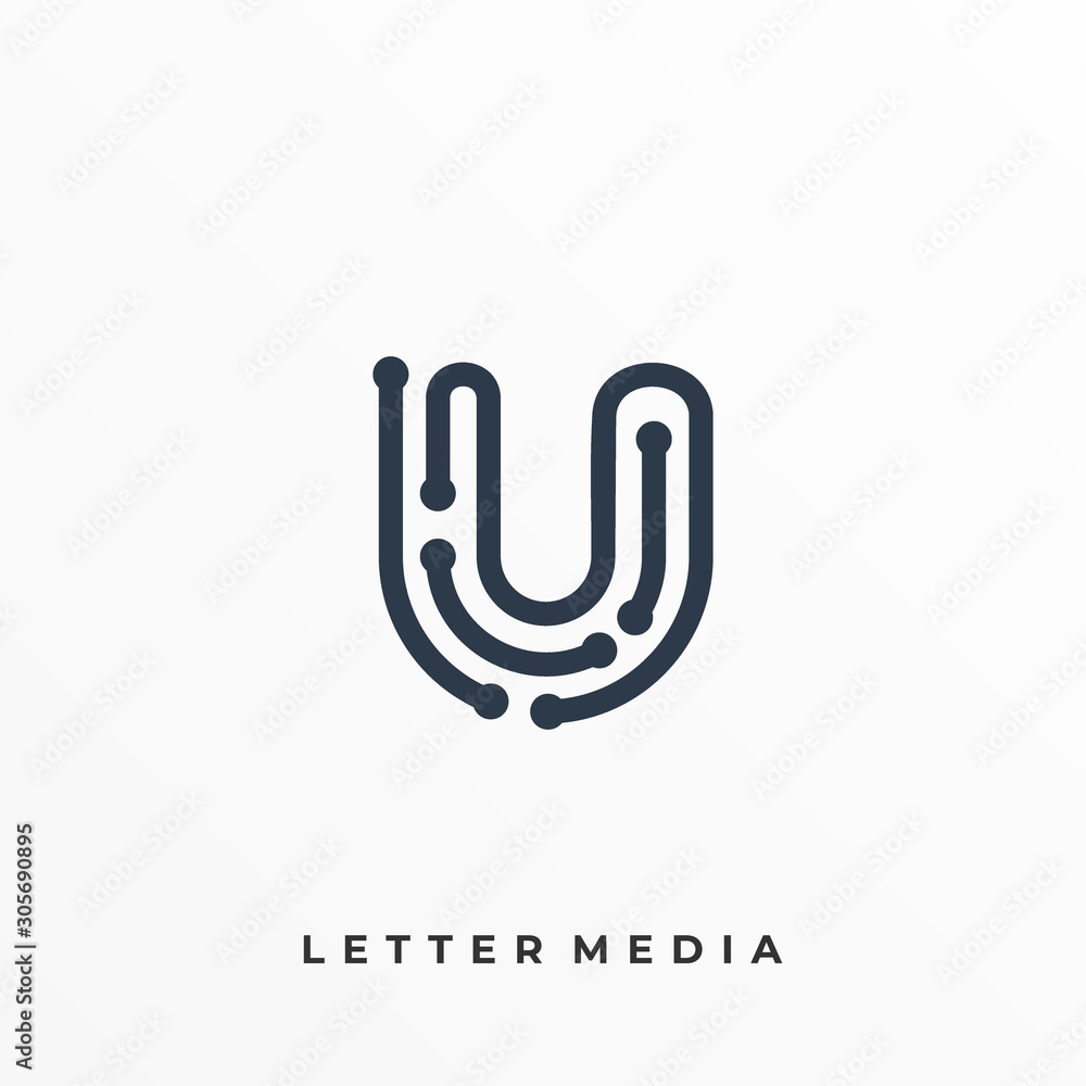 Abstract Letter Illustration Vector Design Template Abstract Letter Illustration Vector Design Template
