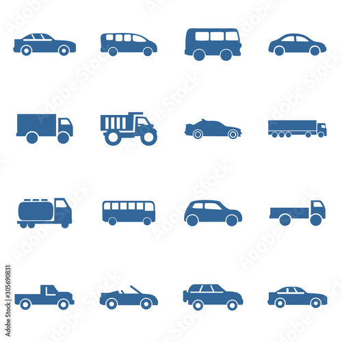 car icon, bus, ambulance icon vector design symbol 