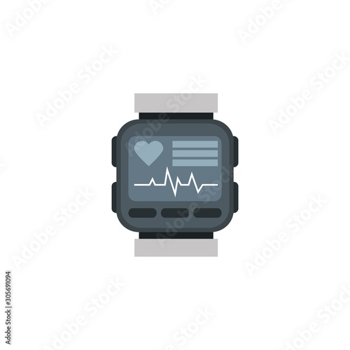 smartwatch with healthy app line style icon