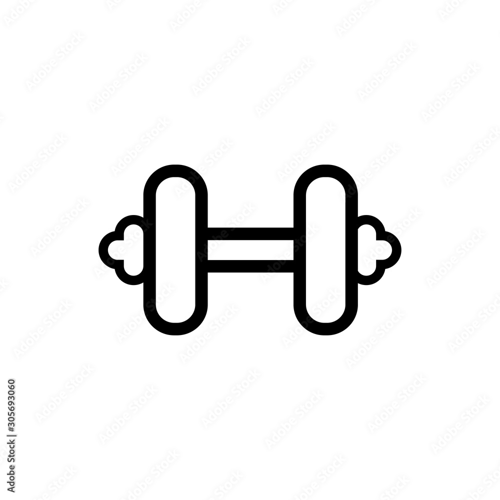 dumbbell icon trendy flat design dumbbell icon trendy flat design
