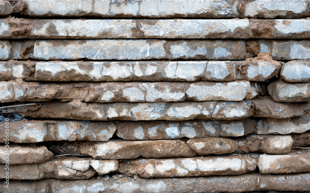 beautiful abstract building background - stack of old concrete floor slabs panel beautiful abstract building background - stack of old concrete floor slabs panel
