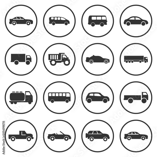 car icon, bus, ambulance icon vector design symbol 