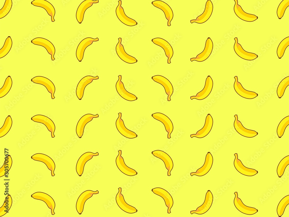 Cute yellow banana seamless wallpaper background for boys girls  clothes Color backdrop Funny wallpaper for textile and fabricFashion  styleColorful bright Stock Vector  Adobe Stock