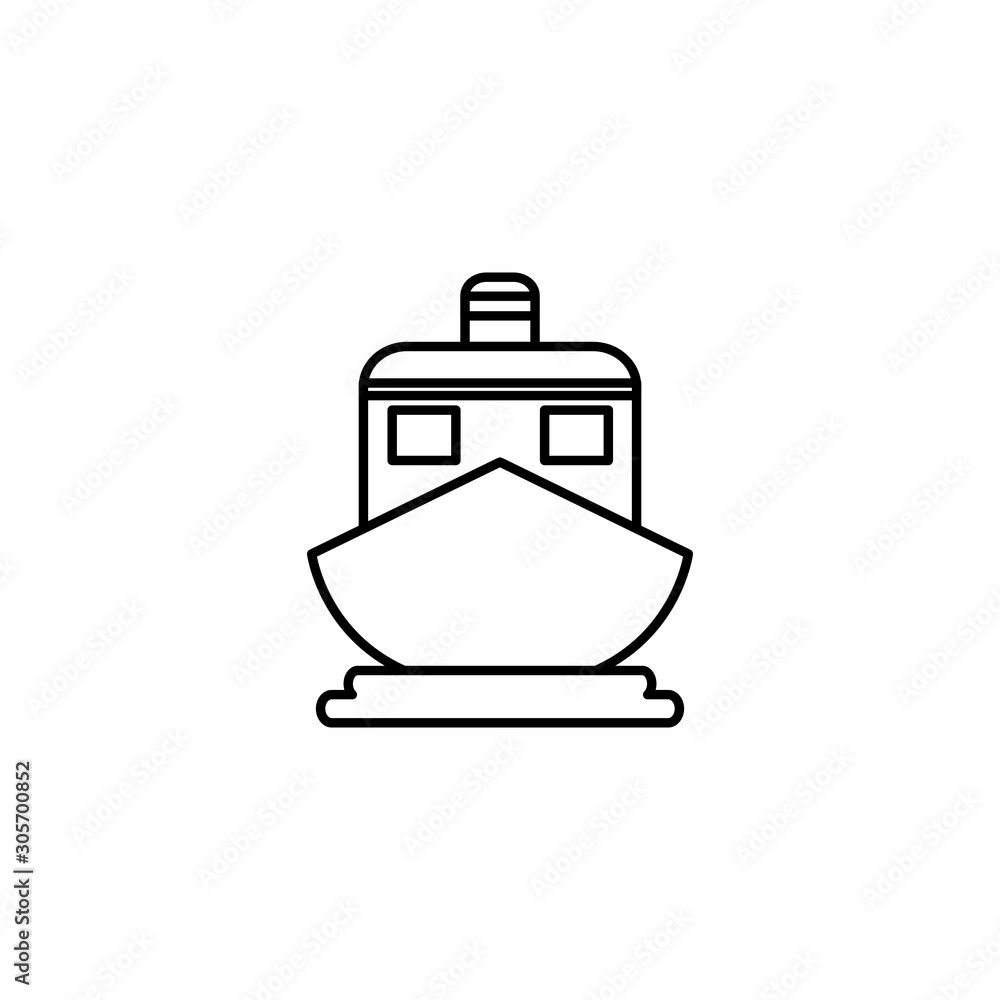 travel cruise line style icon travel cruise line style icon