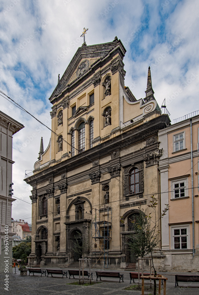 Die Jesuitenkirche von St. Peter und St. Paul in Lemberg in der Ukraine