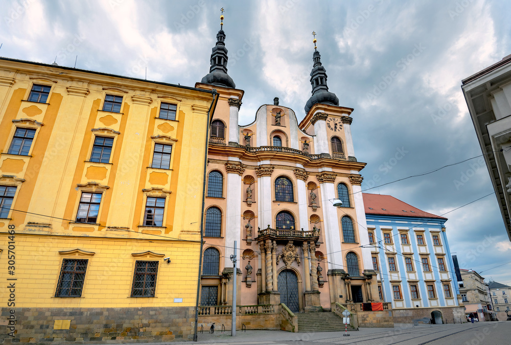 Obraz premium Church Our Lady of Snow (Kostel Panny Marie Snezne) in Olomouc. Czech Republic