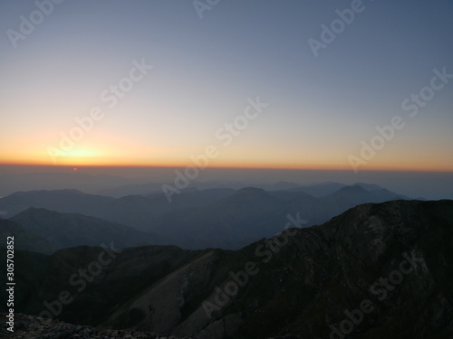 Wallpaper Mural sunset in the mountains of greece Torontodigital.ca