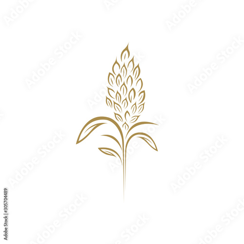Creative brass spike vector illustration