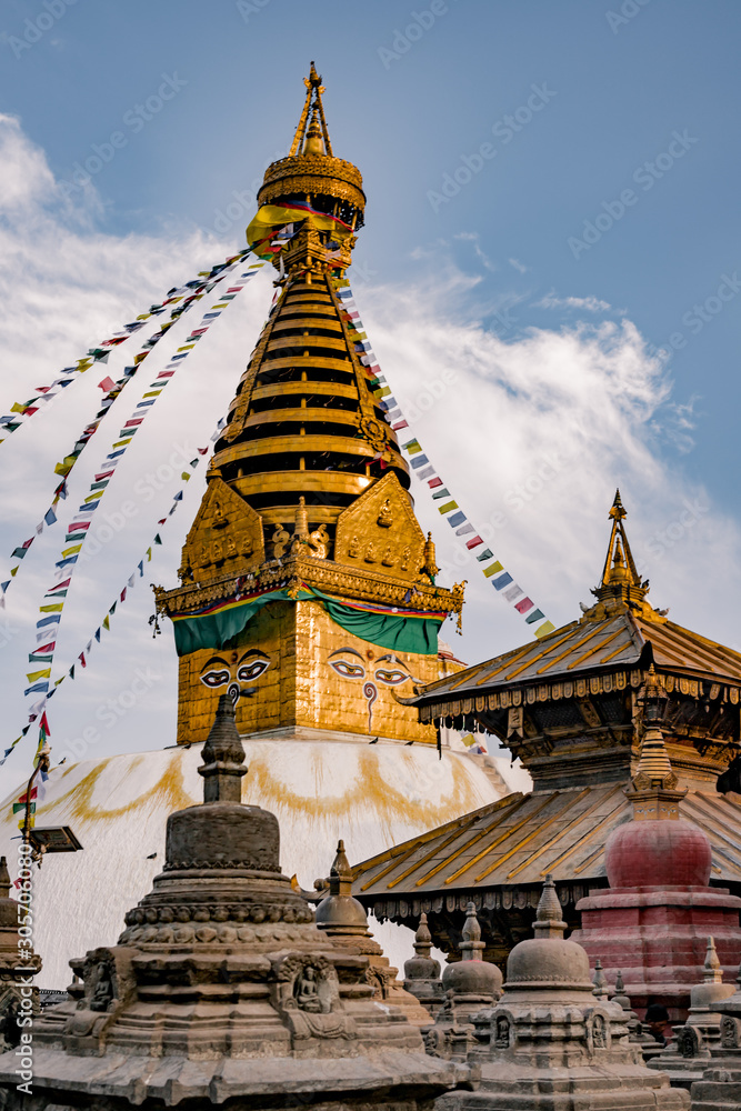 Naklejka premium Buddhist Temple in Nepal