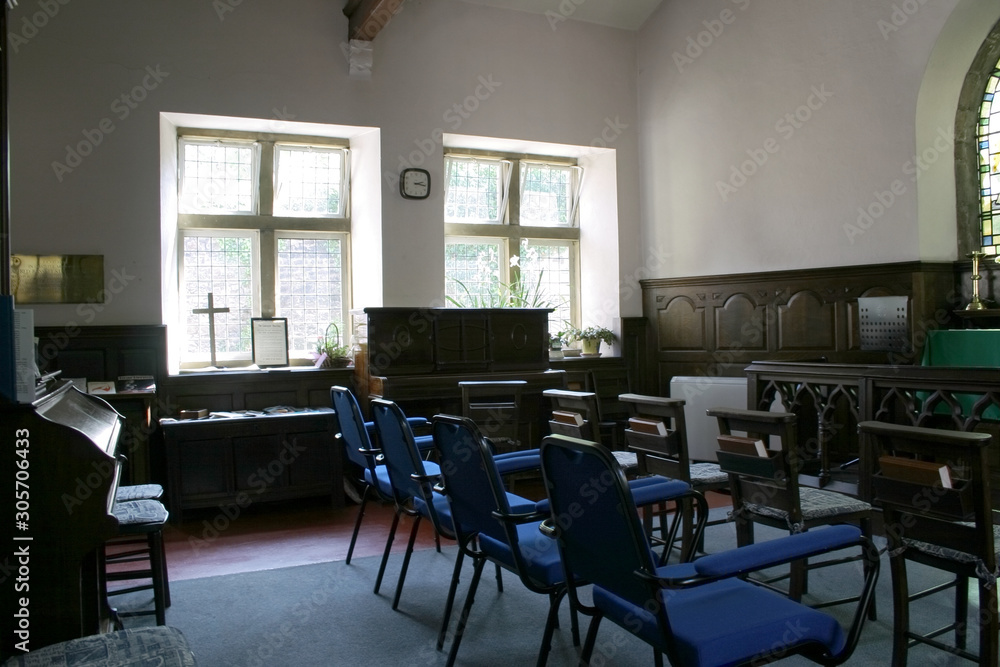 Fototapeta premium inside of a small chapel