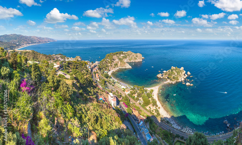 Island Isola Bella in Taormina, Italy