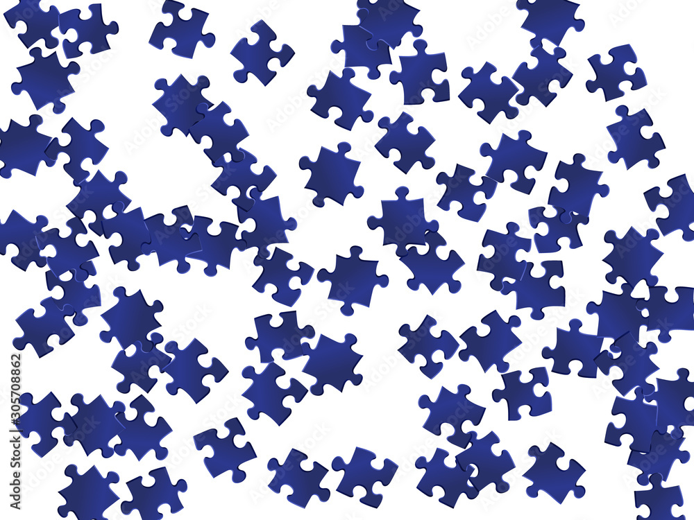 Game mind-breaker jigsaw puzzle dark blue parts Game mind-breaker jigsaw puzzle dark blue parts