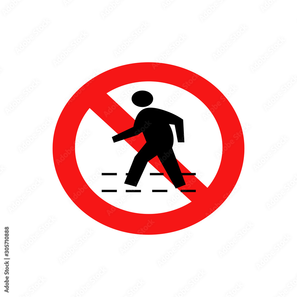 No crossing sign worn out for street sign No crossing sign worn out for street sign