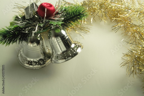 christmas silver bell decoration