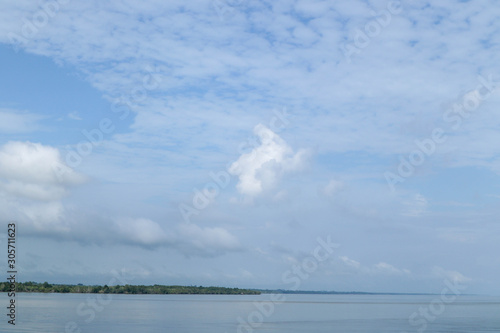 blue sky and clouds