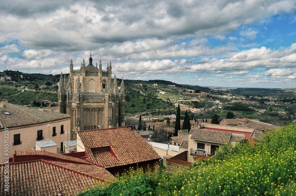 The Monastery of San Juan de los Reyes (Monastery of Saint John of the Monarchs) is an Isabelline style monastery in Toledo, in Castile-La Mancha, Spain, built by the Catholic Monarchs (1477–1504). 