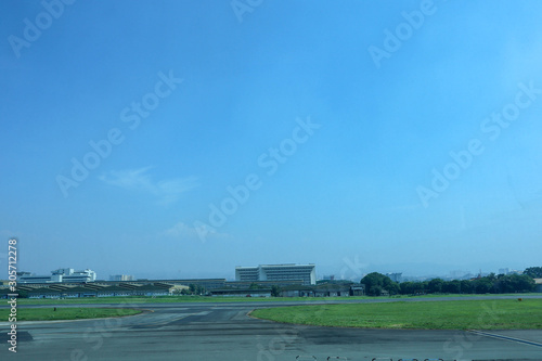 Plane Take Off at the airport in asia