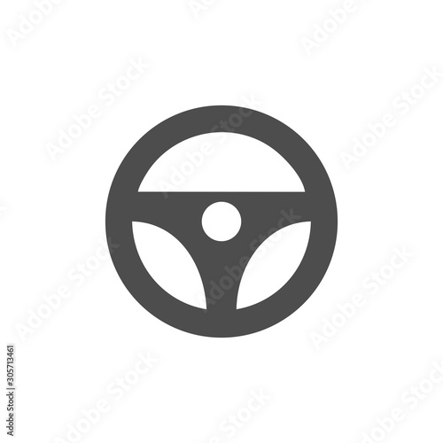 steering wheel icon vector design symbol