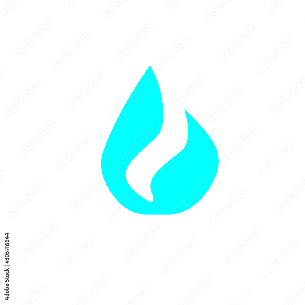 logo Water drop on white background vector logo Water drop on white background vector