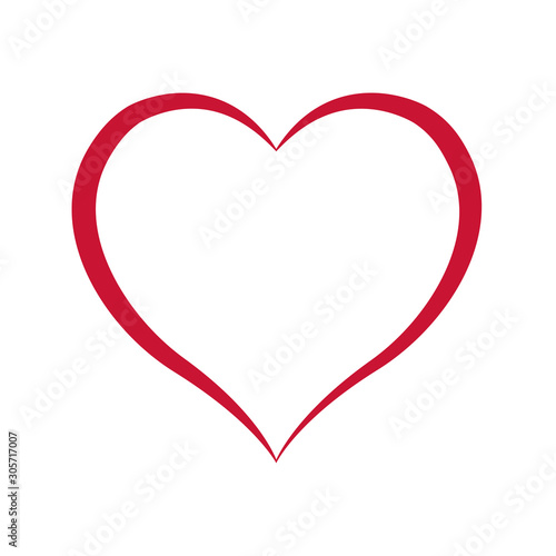 love shape heart design vector line can for valentine ,wedding