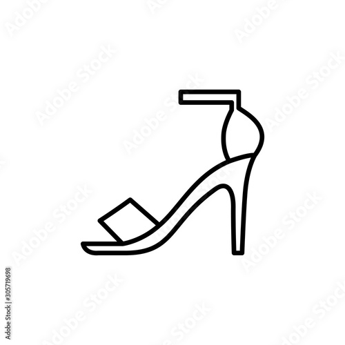 high heel female shoe line style