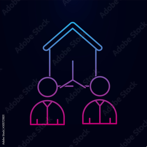 People select home nolan icon. Simple thin line, outline vector of real estate icons for ui and ux, website or mobile application