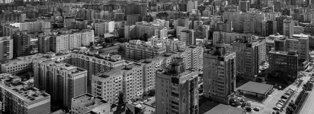 Aerial view of Ulaanbaatar, the capital of Mongolia, circa June 2019 Aerial view of Ulaanbaatar, the capital of Mongolia, circa June 2019