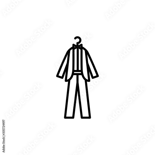 clothes male wedding line style icon