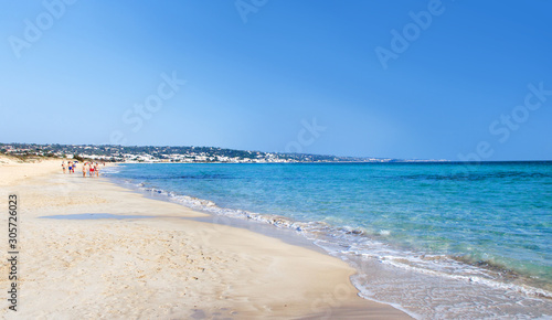 Obraz na plátně Pescoluse Beach, the Maldives of Salento, Puglia, Italy
