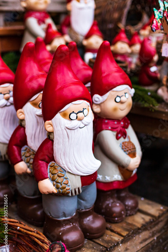 Christmas decoration: Miniature Christmas gnomes © ursaminor