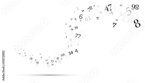 numeri, nuvola di numeri, confusione, gruppo