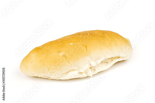 banh mi - hot dog bun or vietnamese bread isolated on white background