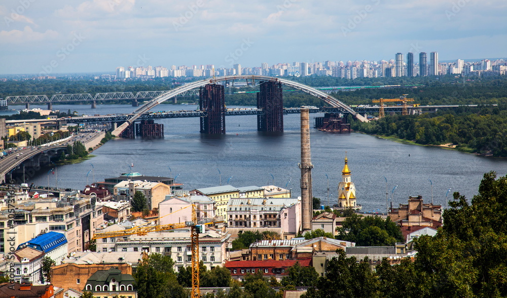 Obraz premium Panorama of Kiev