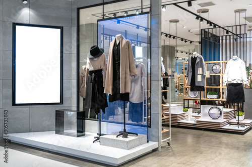 Obraz na płótnie clothes store w salonie