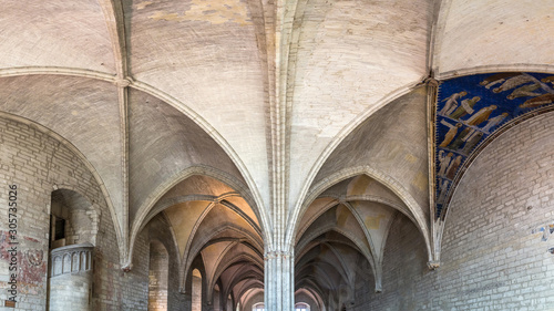 Papal palace in Avignon, France