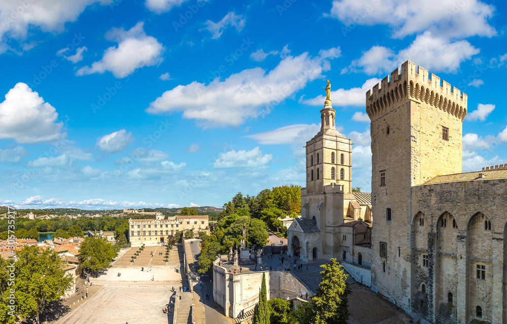 Cathedral and Papal palace in Avignon