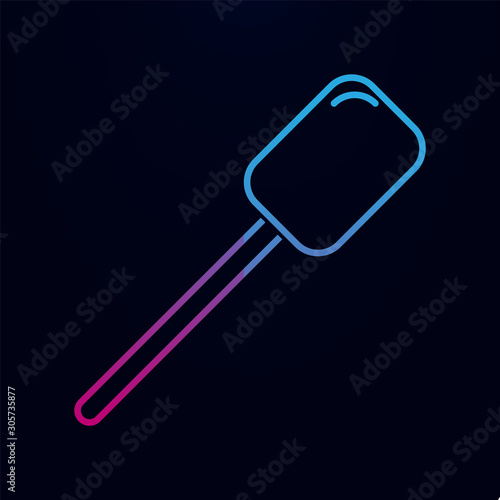 Wooden peel nolan icon. Simple thin line, outline vector of kitchen icons for ui and ux, website or mobile application