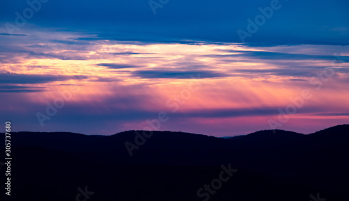 Fototapeta Naklejka Na Ścianę i Meble -  Bear Mountain New York Mountain Sunset Hike