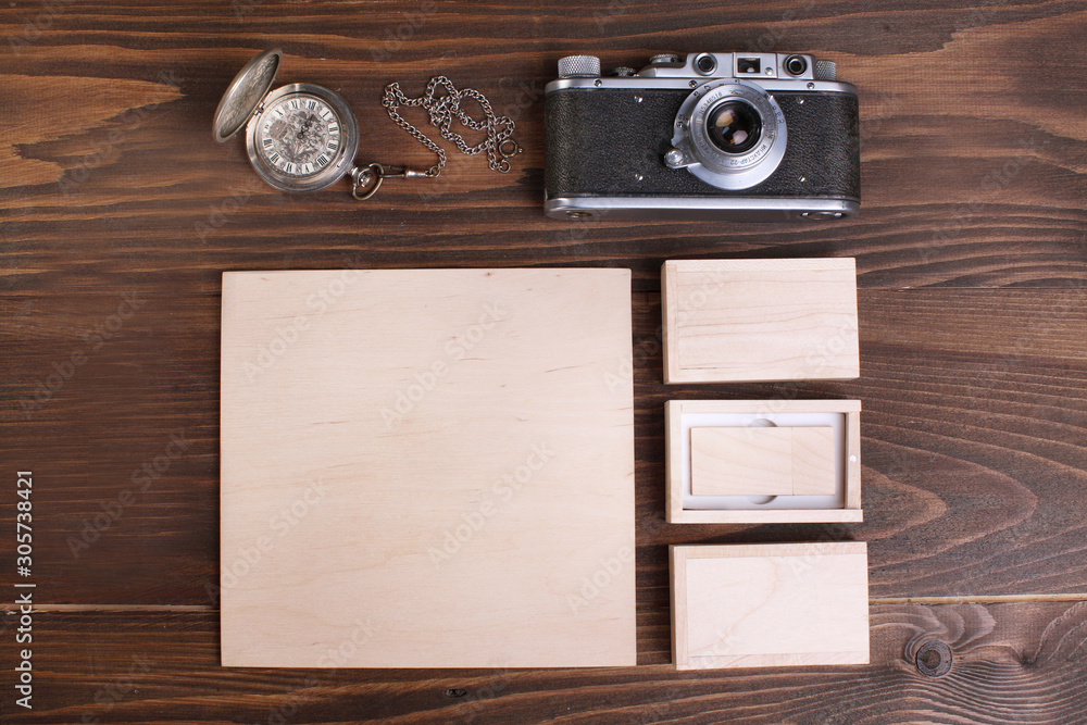 Old rustic wooden box Old rustic wooden box