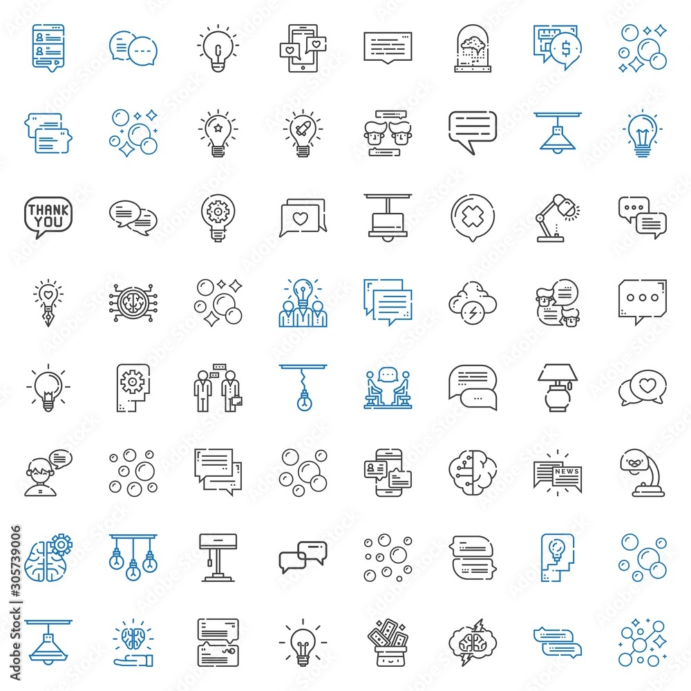 think icons set think icons set